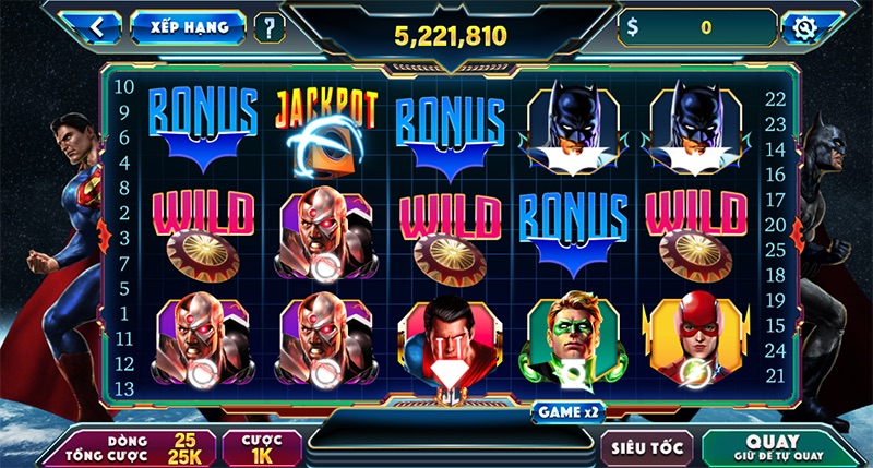 Đôi nét về tựa game slot nổ hũ Justice League